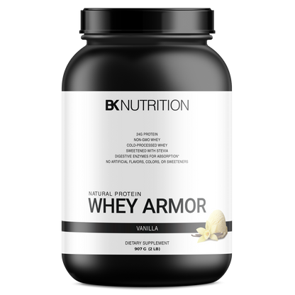 Whey Armor Natural Protein (Vanilla) Sweetened w/Stevia
