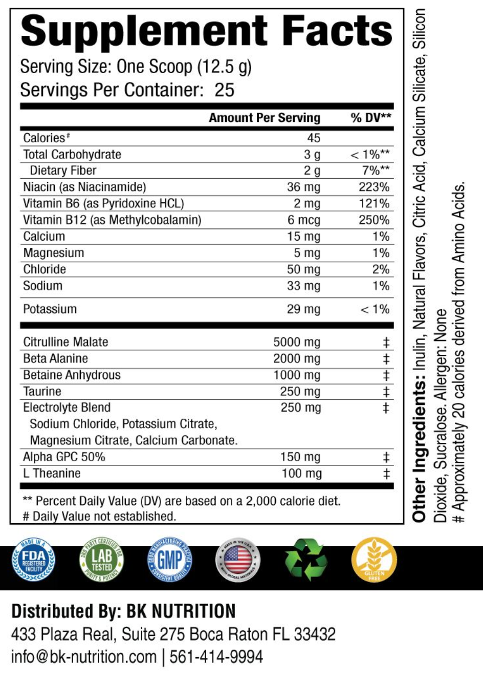 Pump Pre-Workout (Cherry Blast)